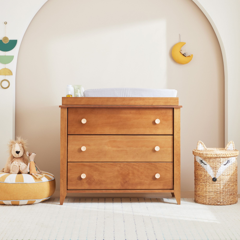 GUS - Brown Polish Finish Changing Table & Dresser