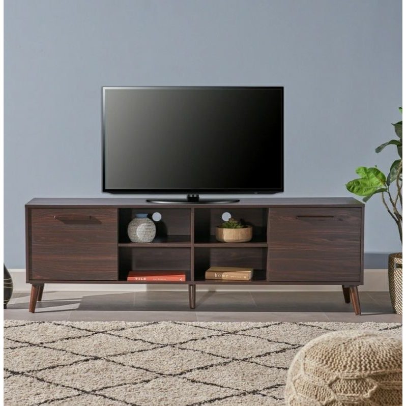 NIKO - Walnut Brown Media Display TV Stand