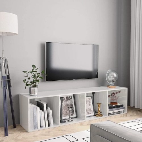 NOVA - White Open Shelf TV Stand