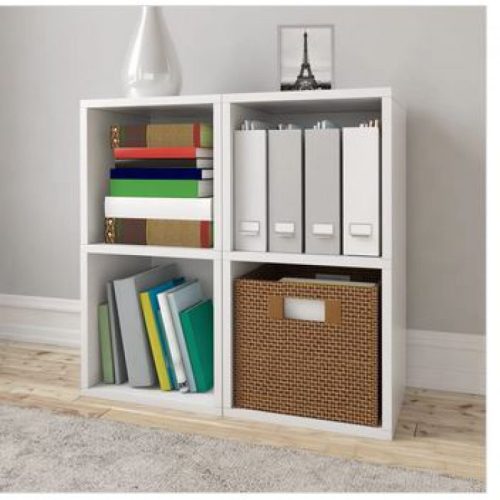 JALAL - Four Cubic Square Floor Shelf White