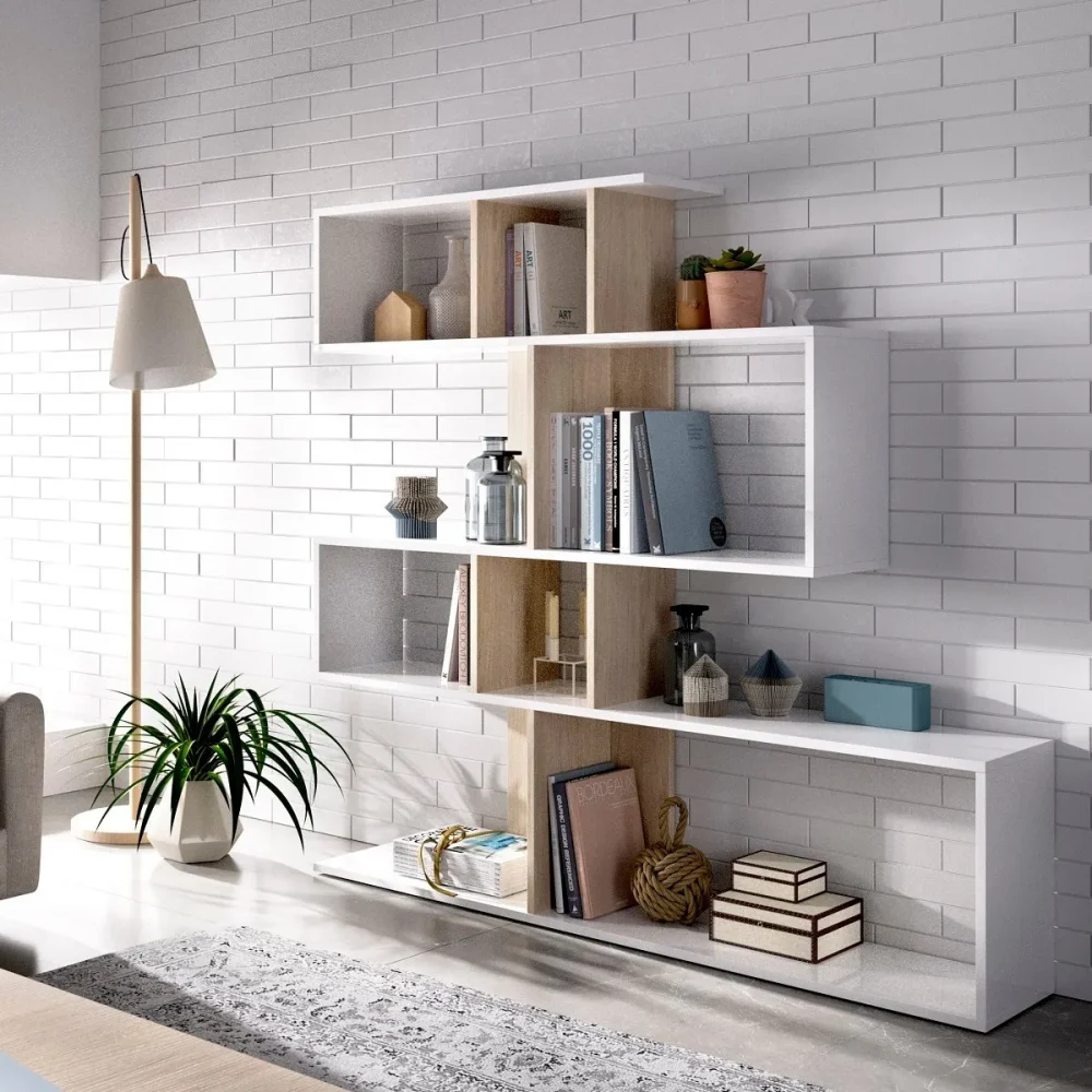 PIERRE - Nordic Zigzag Style Bookcase