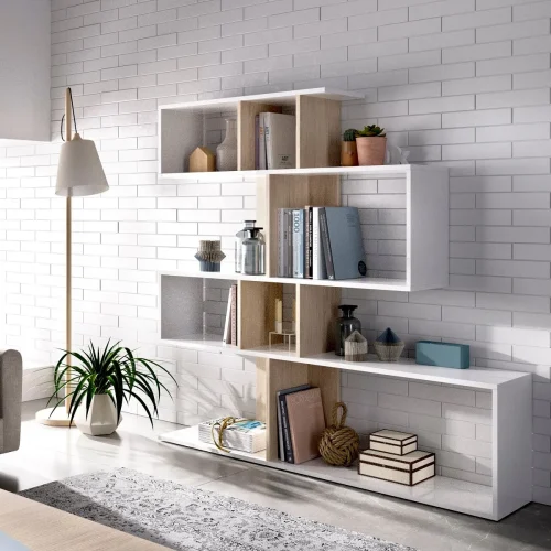 PIERRE - Nordic Zigzag Style Bookcase