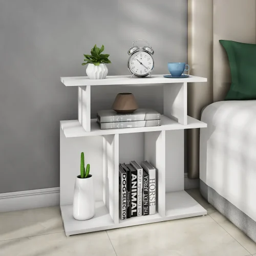 VINIC - Side Storage Table White