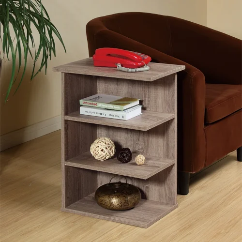 CAUSEL - Storage Side Table Rustic Brown