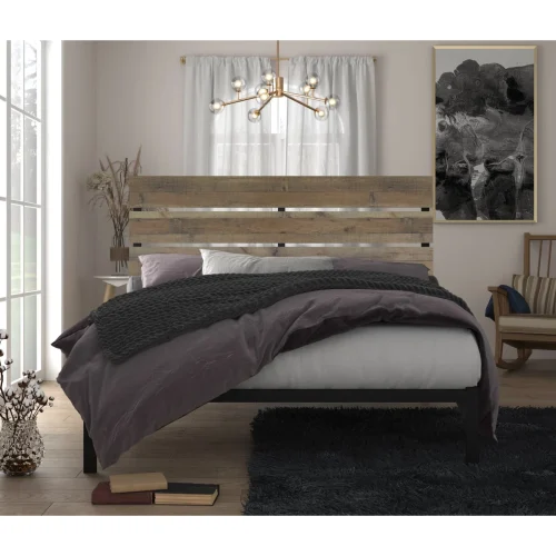 MEENA - Queen Size Bed With Metallic Frame