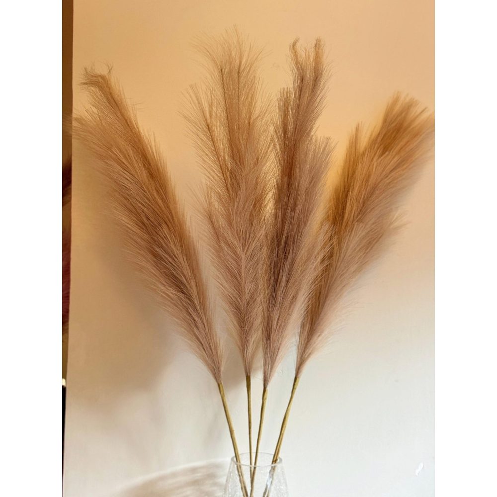 PAMPAS GRASS - Decorative Artificial Feather Stem