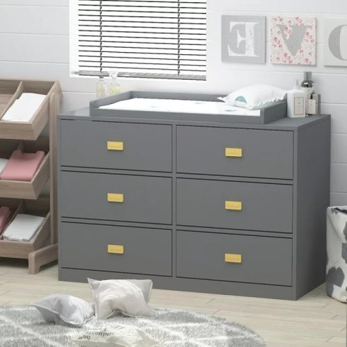 TEAL - Grey Changing Table & Dresser