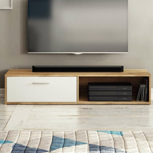 HILER - Two Tone Media Display TV Console