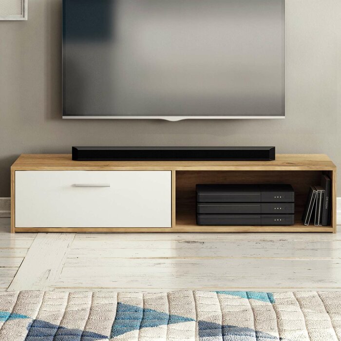 HILER - Two Tone Media Display TV Console