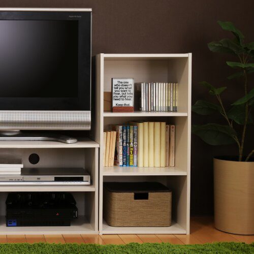 EQUIN - Wooden Bookcase & Display Cubes Rack