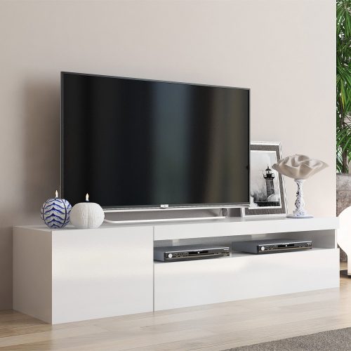 AGORA - Extensive Cabinet White TV Console