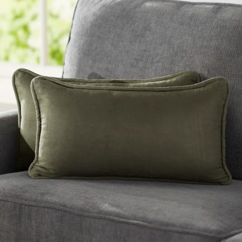 OLIVE GREEN - Rectangular Cushion (Set of Two)
