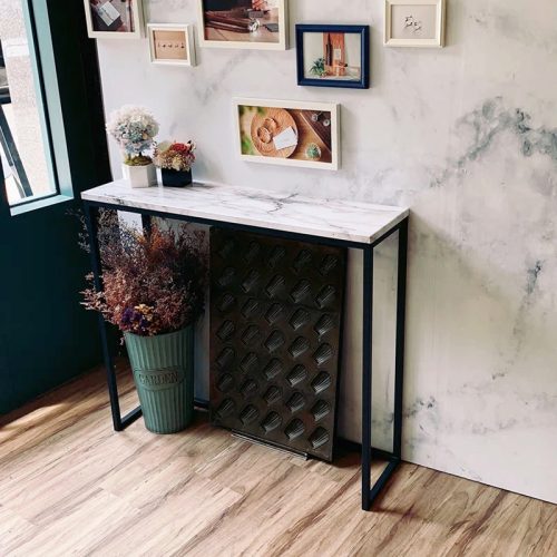 KAL - Black Metallic Frame Console Table