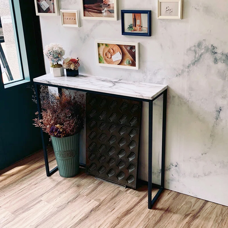 KAL - Black Metallic Frame Console Table