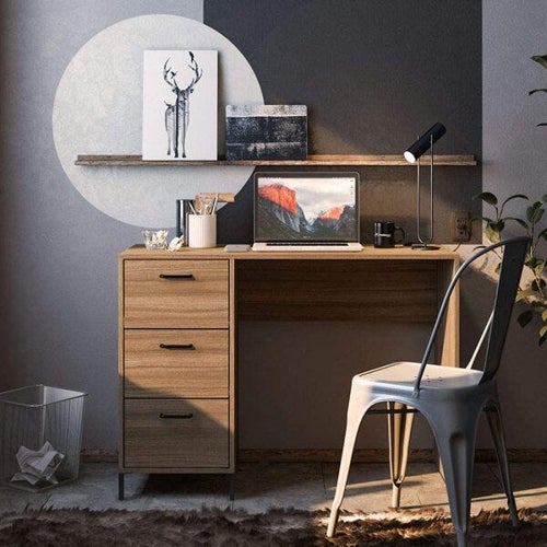 PABELLON - Mid Century style Three Drawer Work Desk