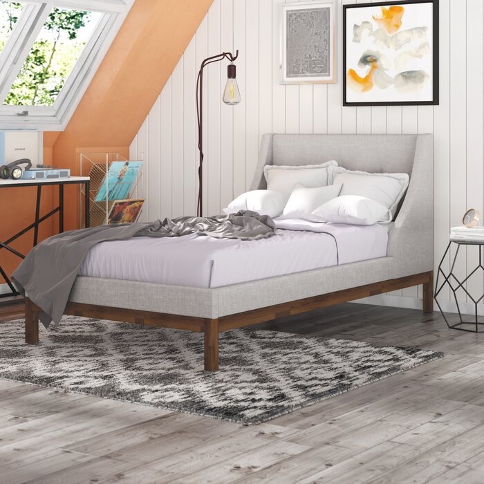 GRRAY- Tufted Detailed Teens Bed