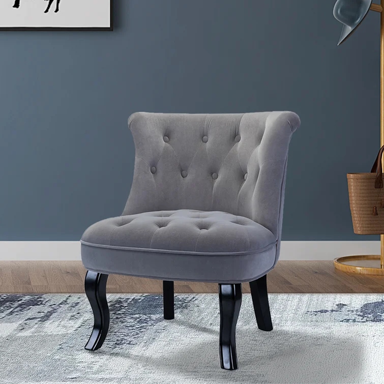 ABALONE - Grey Traditional Barrel Accent Chair