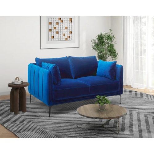 MAYA - Blue Cozy Lounge Two Seater Sofa