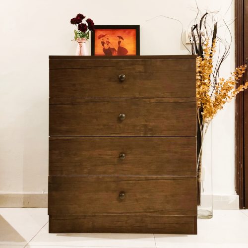 NIGRA - Dark Brown Four Drawer Side Dresser