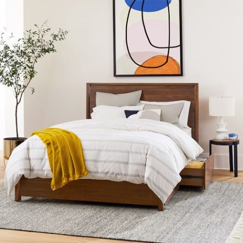 BRUN - King Size Bed With Side Storage