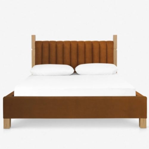 COGNAC - Brown King Size Bed