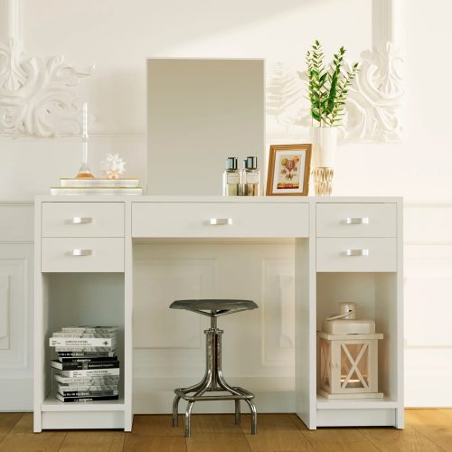 COLLINS - Vanity Table With Drawers & Shelves