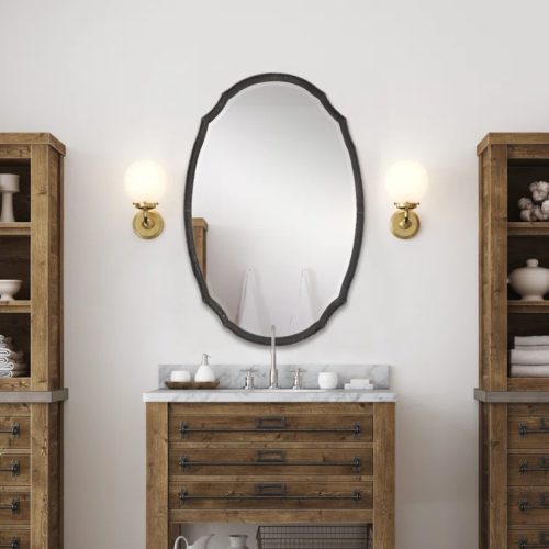 KANSI - Symmetrical Black Wall Mirror