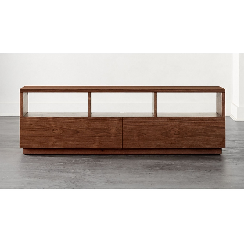 EVENSON - Walnut Brown Media Display TV Console