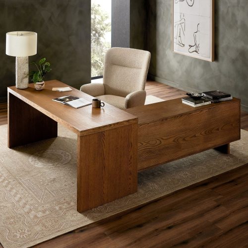 LOFTY - L Shape Antique Style Executive Table