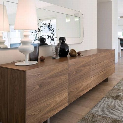 DRELLEN - Brown Storage Cabinet Console