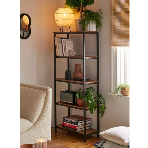ELOQUE - Industrial Style Metallic Frame Bookshelf
