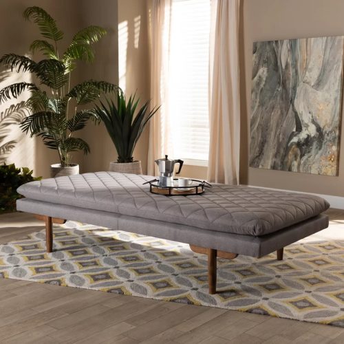 AKIRA - Grey & Brown Mid Century Inspired Daybed