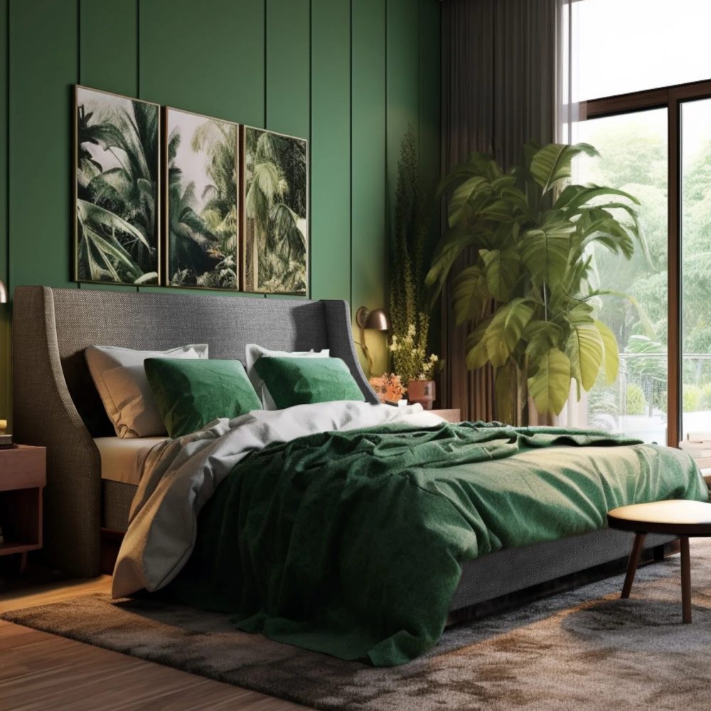 REUT - Wing back King size Bed