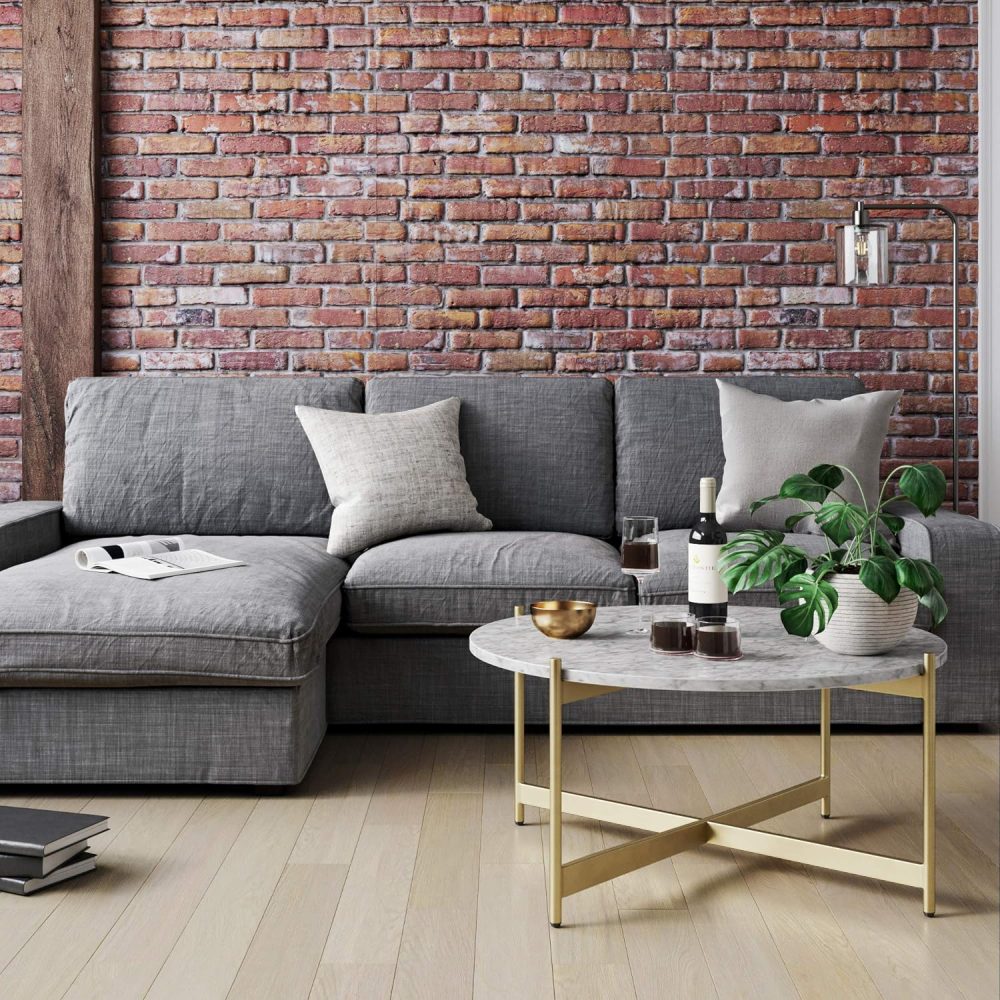 METTLE - X Frame Round Coffee Table