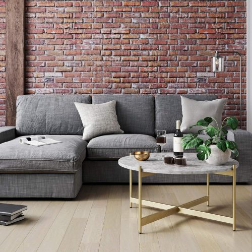 METTLE - X Frame Round Coffee Table