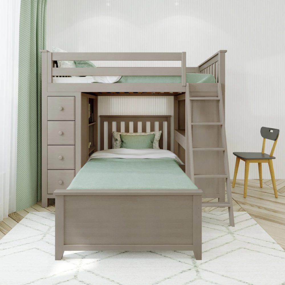 ARIAL - L-Shape Bunk Bed with Storage Drawers