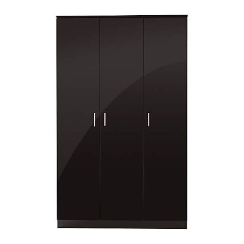 SIYAH - Black Triple Door Cupboard