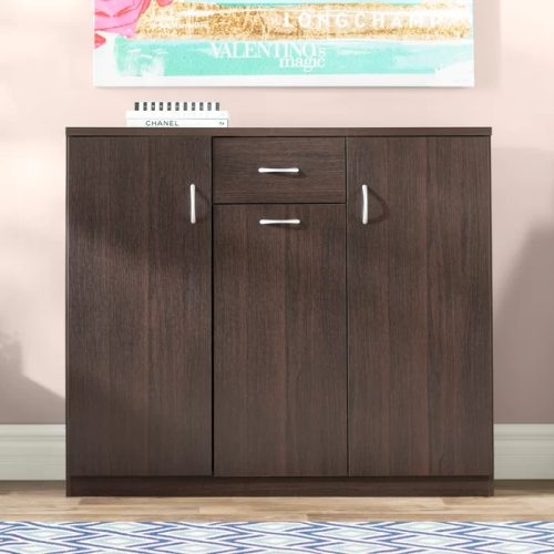 ALMIRA - Shoe Storage Cabinet Brown