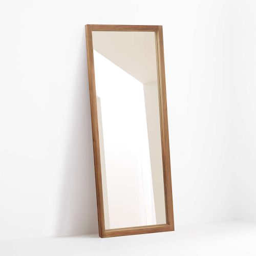 MURPHY - Brown Wooden Frame Full Length Mirror