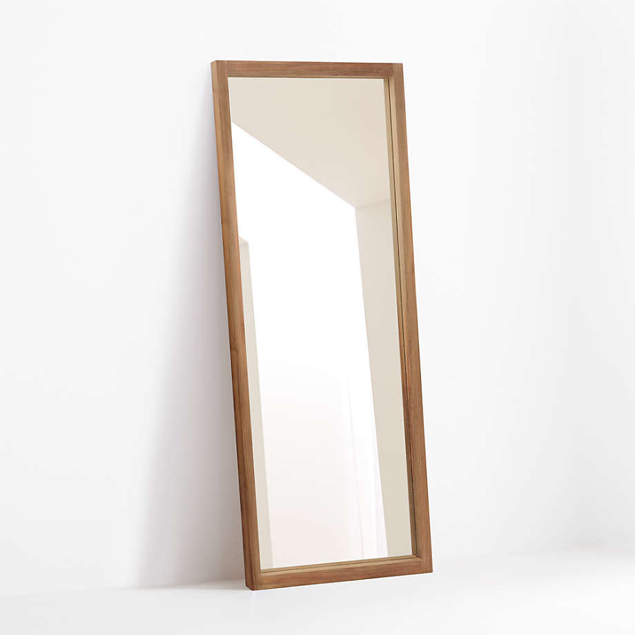 MURPHY - Brown Wooden Frame Full Length Mirror