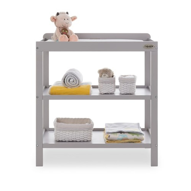 ARI - Warm Grey Two Shelves Changing Table