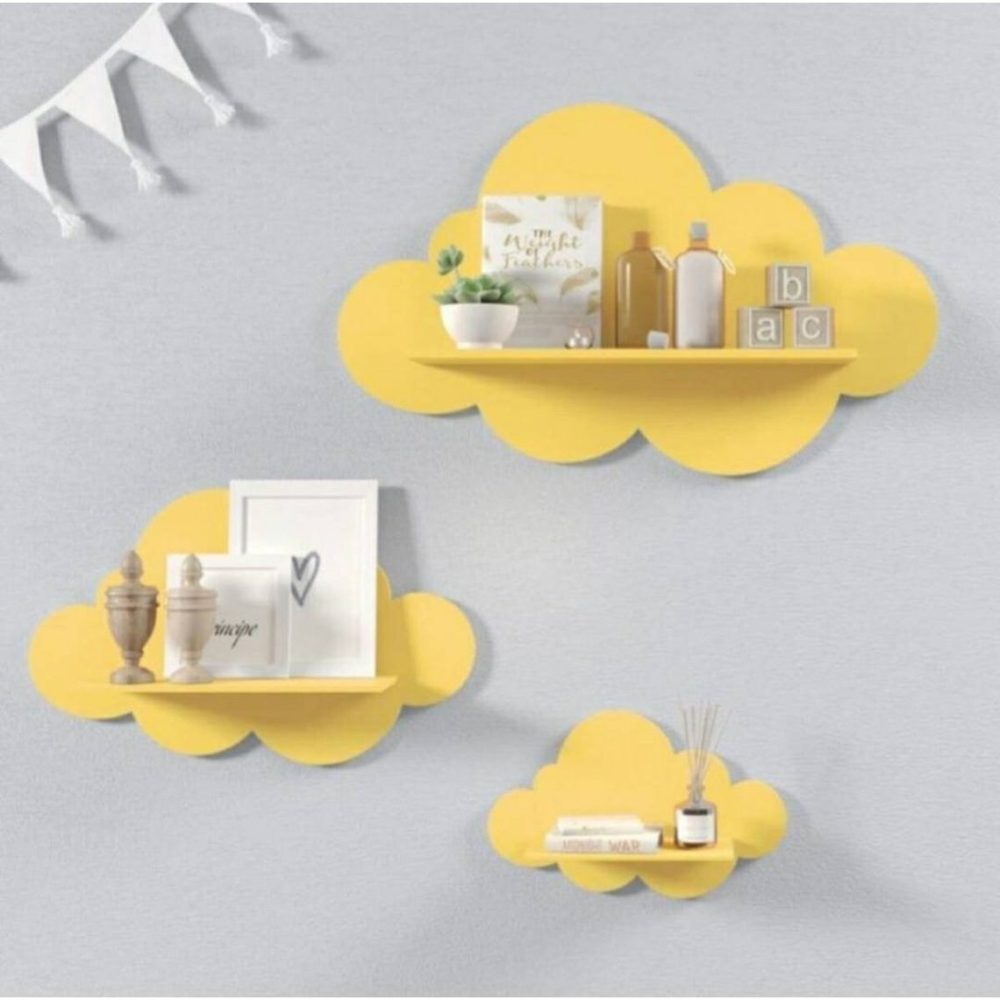 CHIK- Cloud Wall Shelves Set Of Three