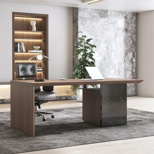 CHIARA - Two Toned Sleek Executive Table