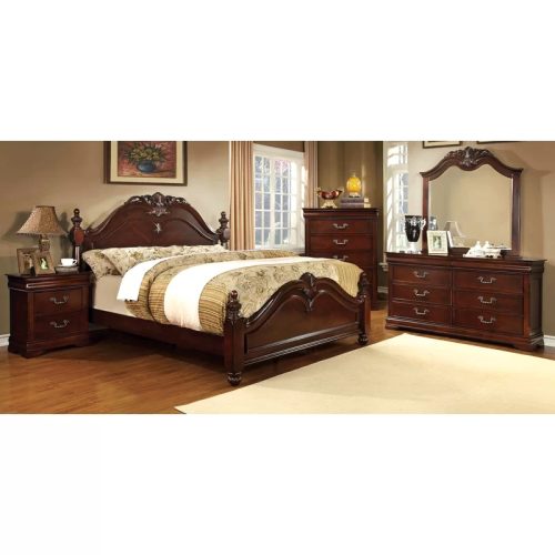 MAGNUS - Dark Brown Traditional Style Bedroom Set