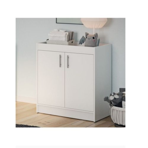 MANU - White Cabinet Storage Changing Table