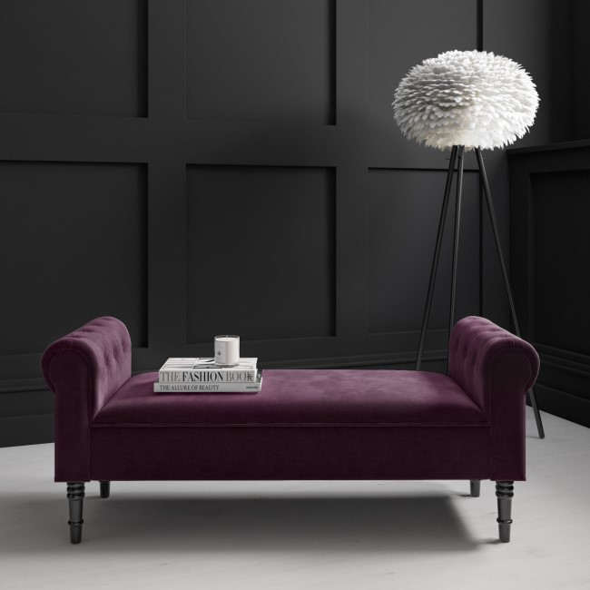 HELIOS - Purple Ottoman Bench