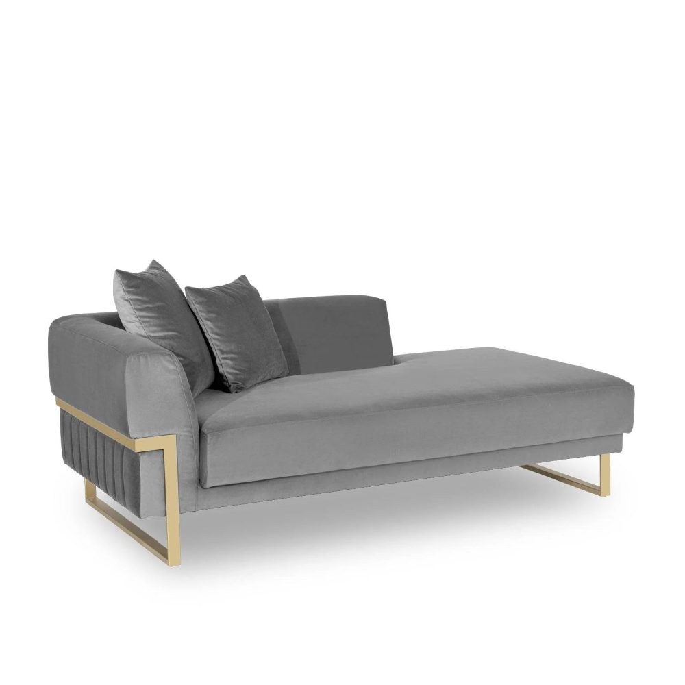 MACACA - Modern Daybed with Golden Metallic Frame