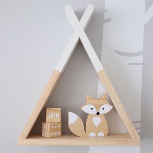TEAK - Triangular Kids Wall Shelf