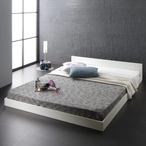 BESIM - Elegant White Platform King size Bed