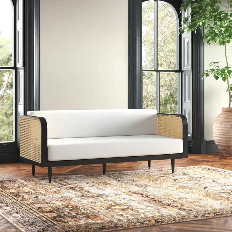 LYTA - Day Bed with Cane Worked Side Panels